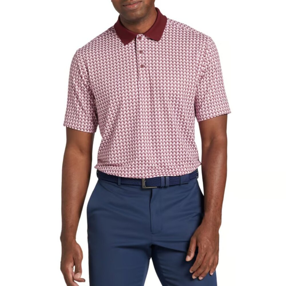 Walter Hagen Men's Performance 11 Print Golf Polo